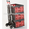 Foldable aluminum shopping cart trolley